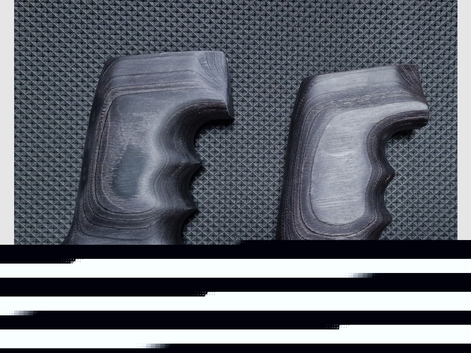 Schulterstütze und Griffe schwarz aus Holz für AEA Megalodon