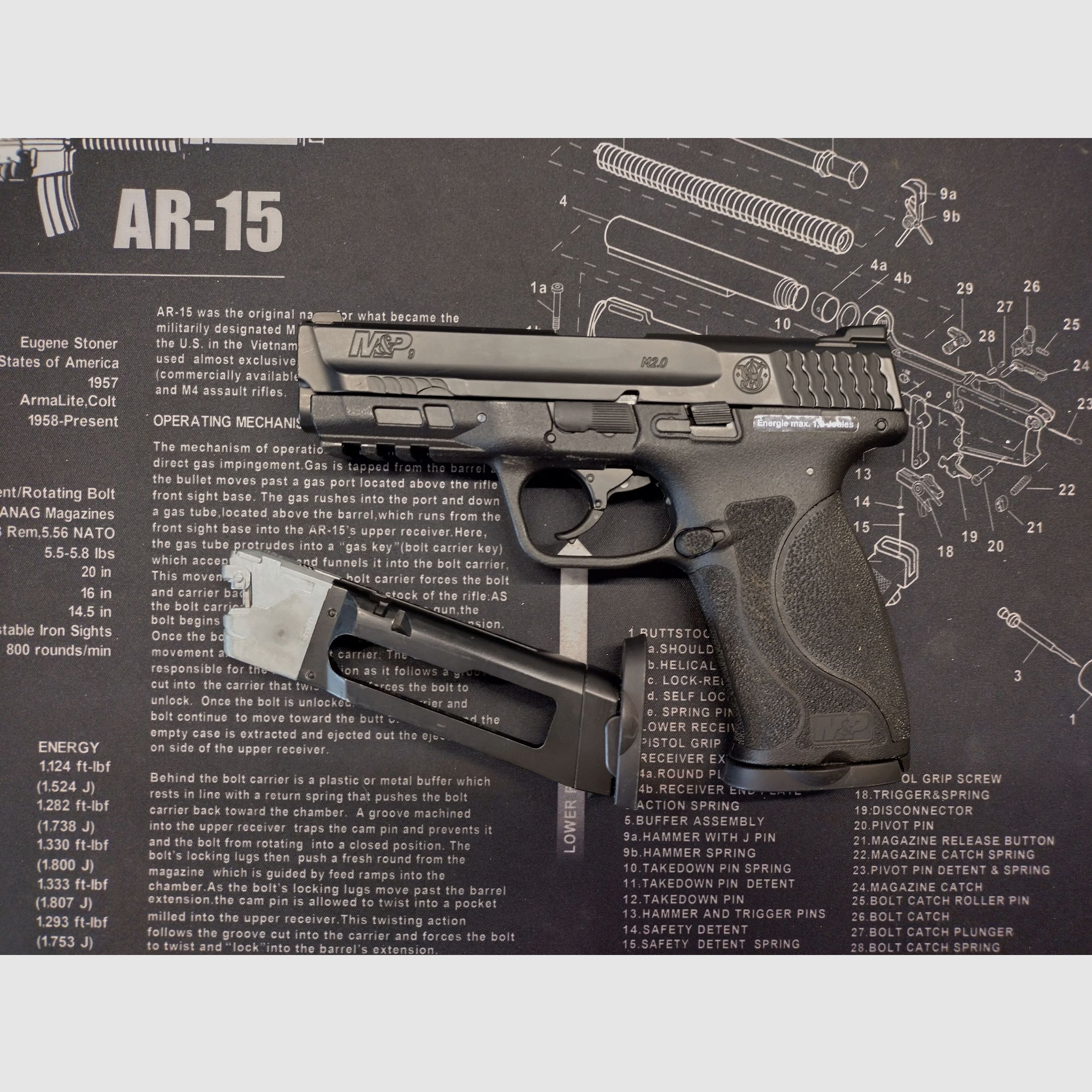 Smith & Wesson M&P9 M2.0 6 mm, CO₂, < 1,0 J, immagine 6 di 6