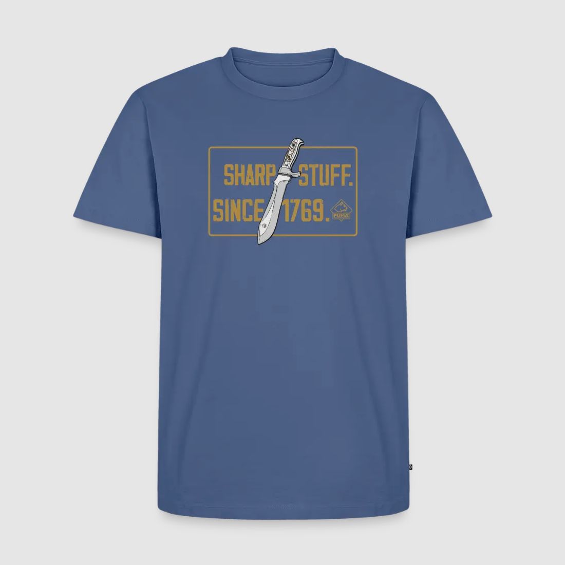 T-shirt Premium pour homme PUMA "Sharp stuff since 1769 Gold"