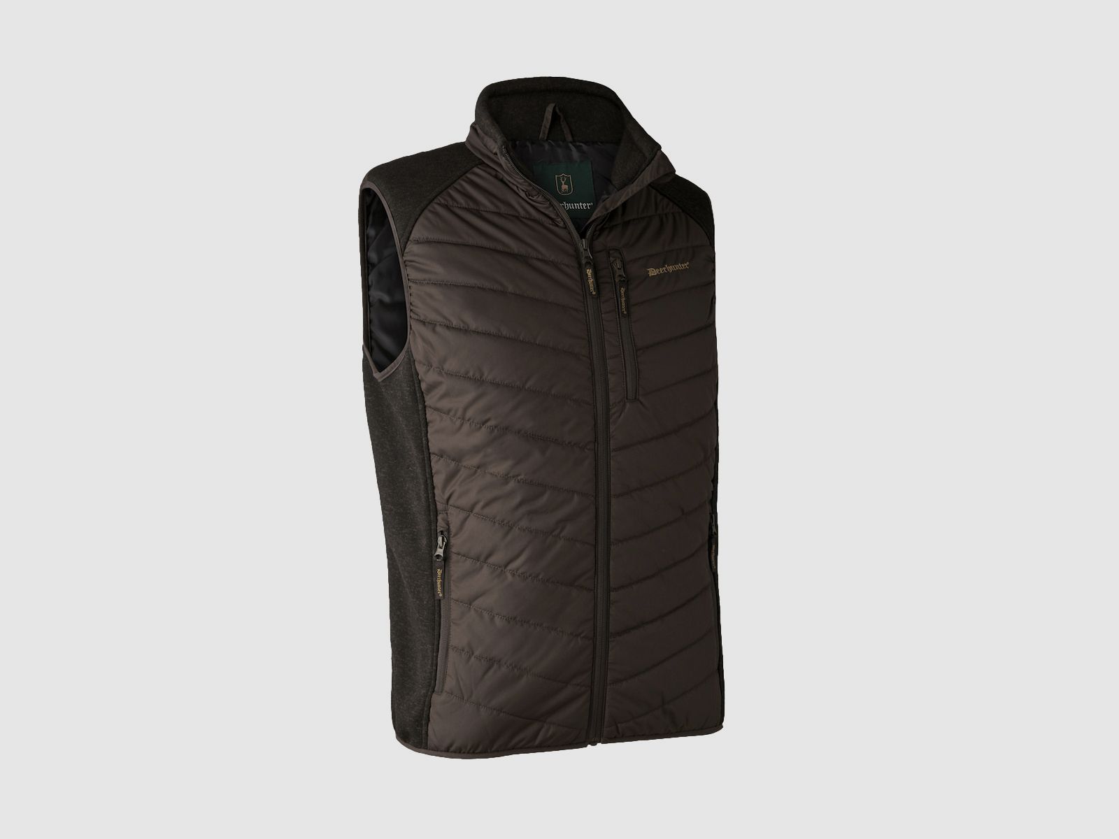 DEERHUNTER Weste Moor Padded Brown Leaf