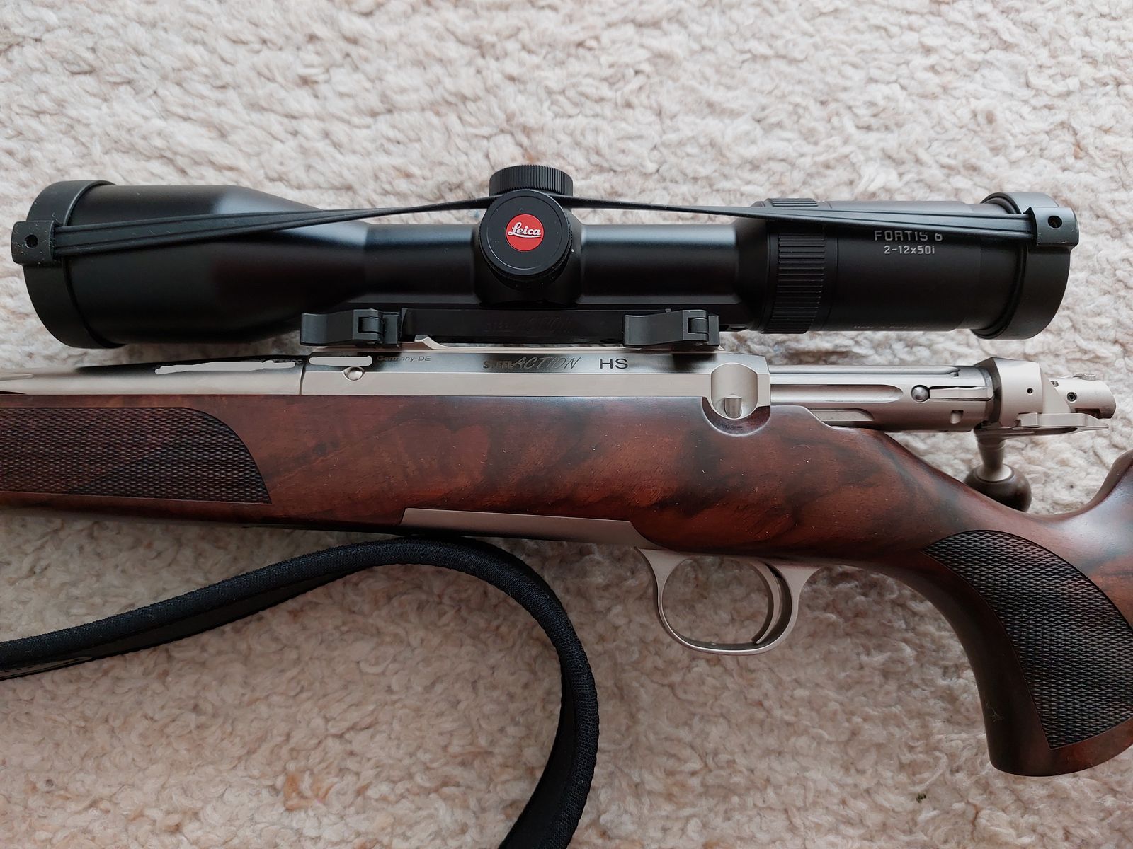 Action en acier HS nickelée en .308 Winchester avec un canon de 51 cm