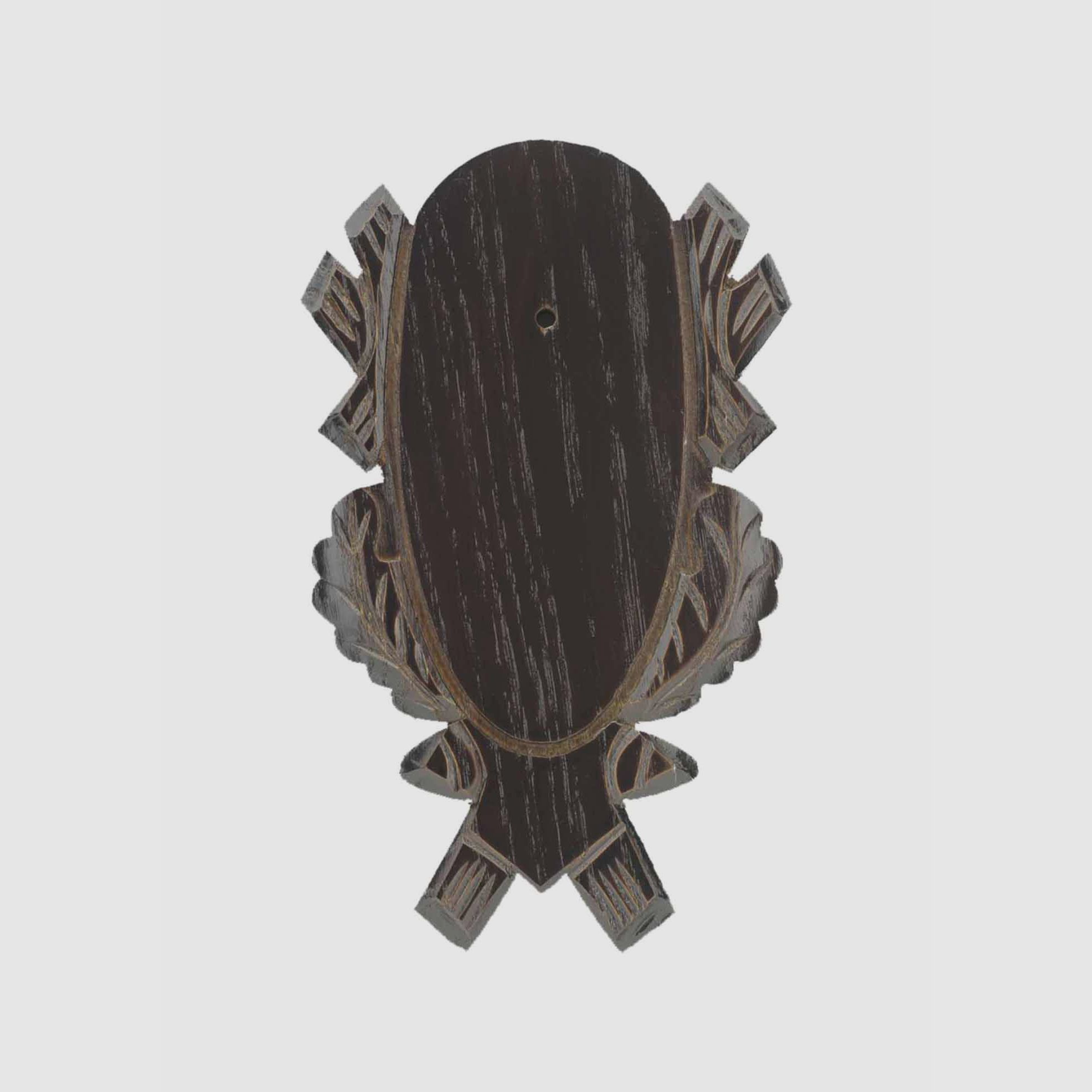 Rehbock board oak 4 carved - 18x9 cm dark