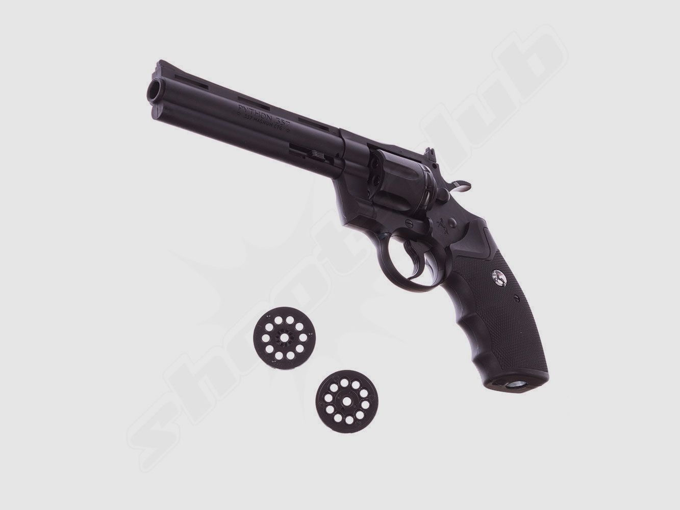 Colt Python 6 Zoll CO2 Revolver für 4,5 mm BB & Diabolos im Set