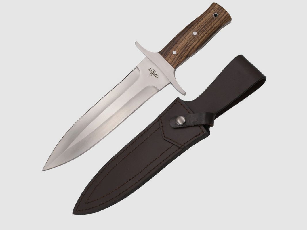 Cuchillo de caza para jabalíes con funda incluida