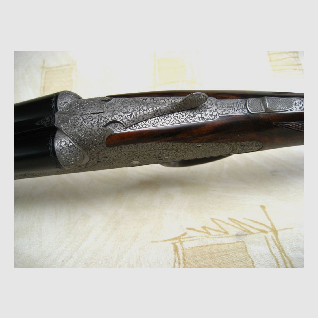 Ziegenhahn & Sohn, "Berst Gun" Ausstellungswaffe Seitenschlossflinte mit Wechsellauf