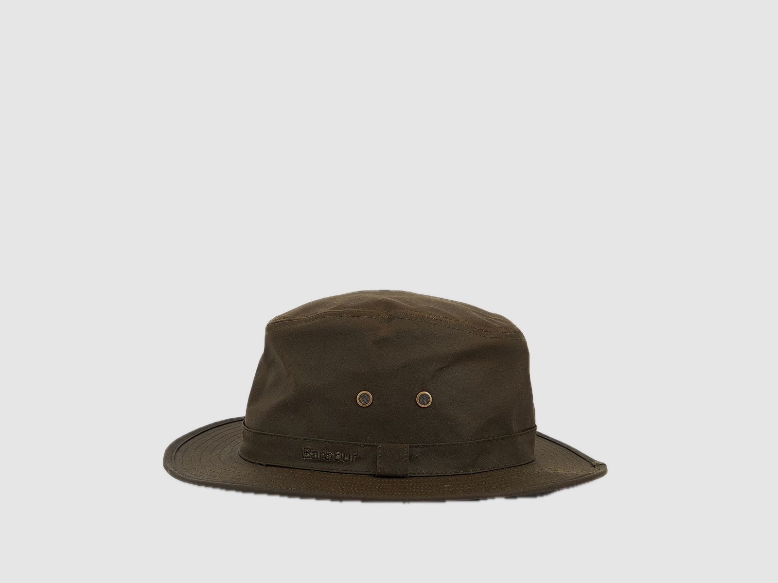 BARBOUR Dawson Wax Safari Hat Olive