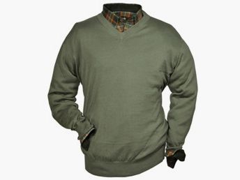 V-Ausschnitt, einfaches Modell - Material: 100% Baumwolle