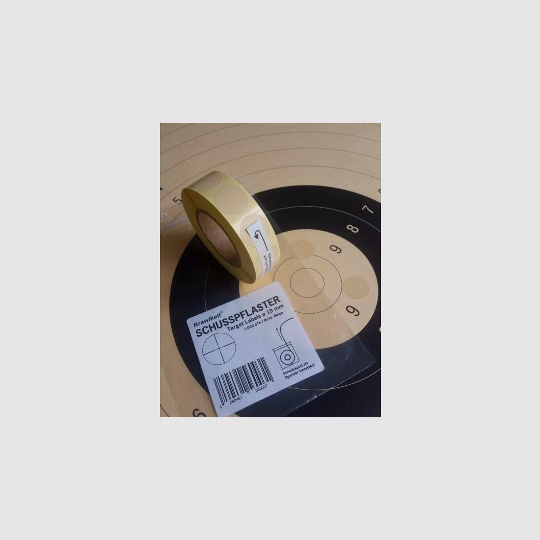 KRAWIKETT Schusspflaster 19 mm beige 1000 Stk