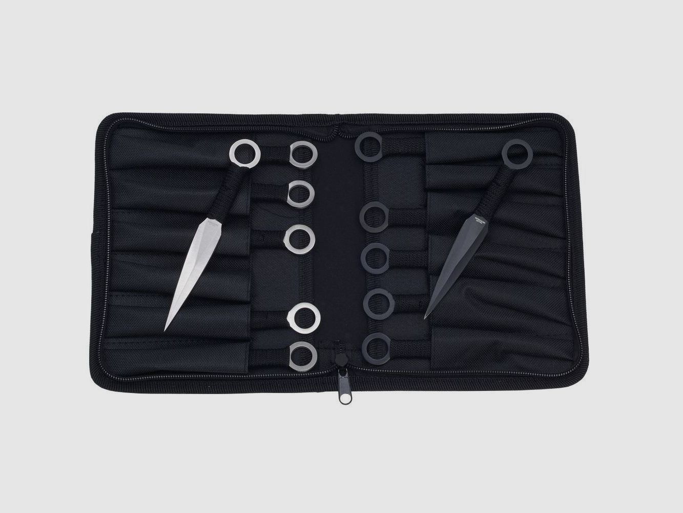 Wurfmesserset 12 tlg. schwarz und sandgestrahlt