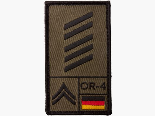 Café Viereck Café Viereck Rank Patch Oberstabsgefreiter oliv