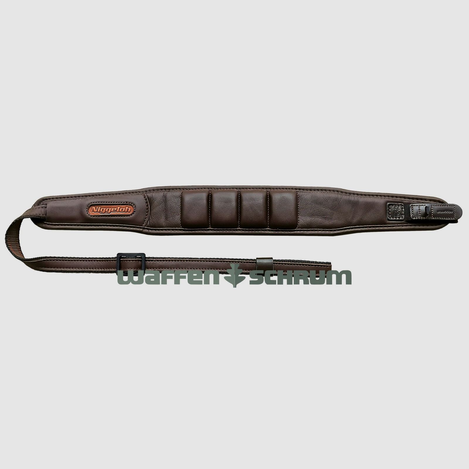 Niggeloh Sangle de Fusil Premium Paddy / Cuir / Marron