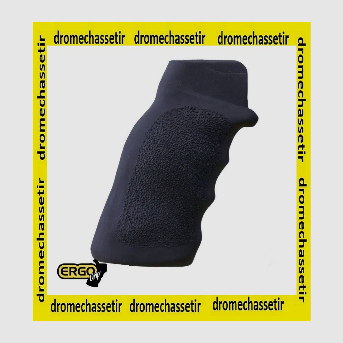 Ergo Grip deluxe empuñadura táctica Flat top, recubrimiento de goma Negro
