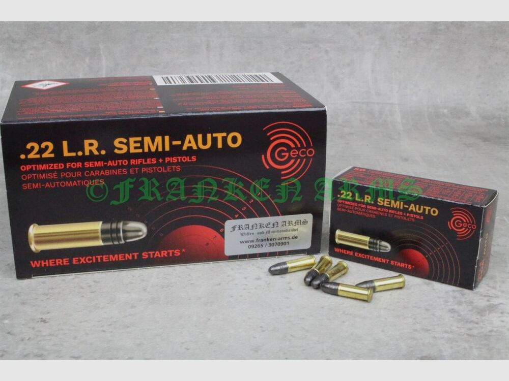 Geco Semi-Auto .22 l.r. 40gr. 2,59g 50Stück Staffelpreis