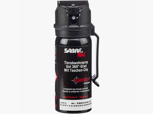 Sabre Red Abwehrspray Crossfire Gel 360°, 0,045 l