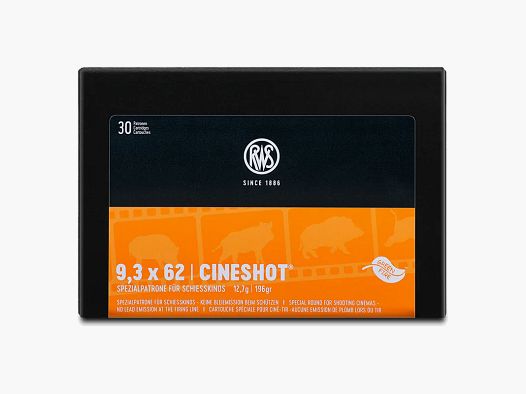 AMUNICJA KULOWA RWS .9,3x62 CINESHOT 12,7G