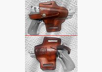 Original bonito funda de cinturón de cuero POLIZEI BERETTA 92 FS de BRUNO