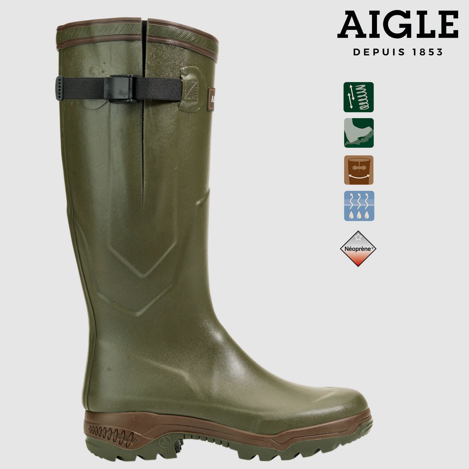 AIGLE PARCOURS® 2 Iso khaki