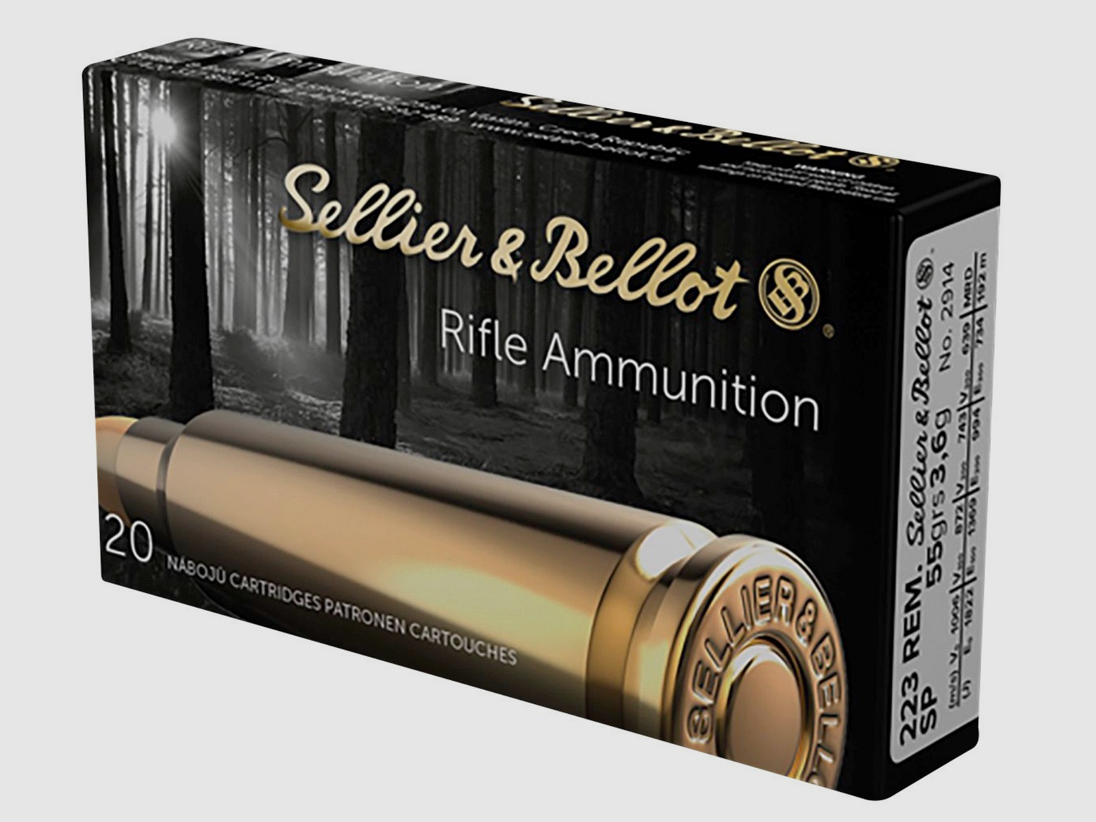 S&B .223Rem SP-S 55grs/3,6g