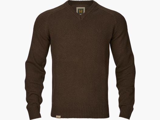 Härkila Vincent Merino V-Ausschnitt Pullover Herr Demitasse brown 3XL