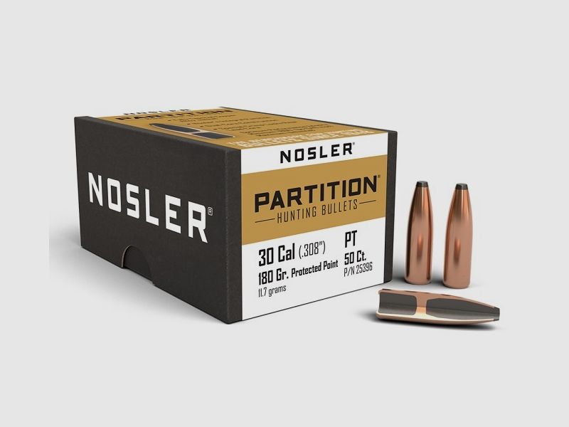 Nosler PT Hunting Cal. .308 Partition / 180 Grain #25396