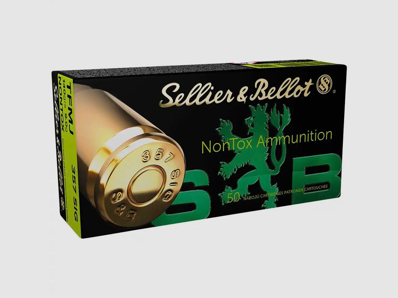 Sellier & Bellot TFMJ Non-TOX 9.0g/140grs à50 .357 SIG