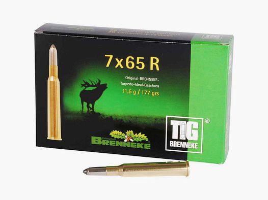 7x65 R TIG 11,5g/177grs. Brenneke
