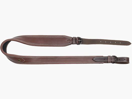 Cinghia per fucile AKAH in pelle oliva con imbottitura in neoprene 50 mm