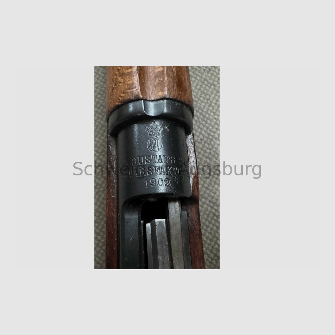 Carl Gustafs Salutgewehr mit BKA Stempelung Salut