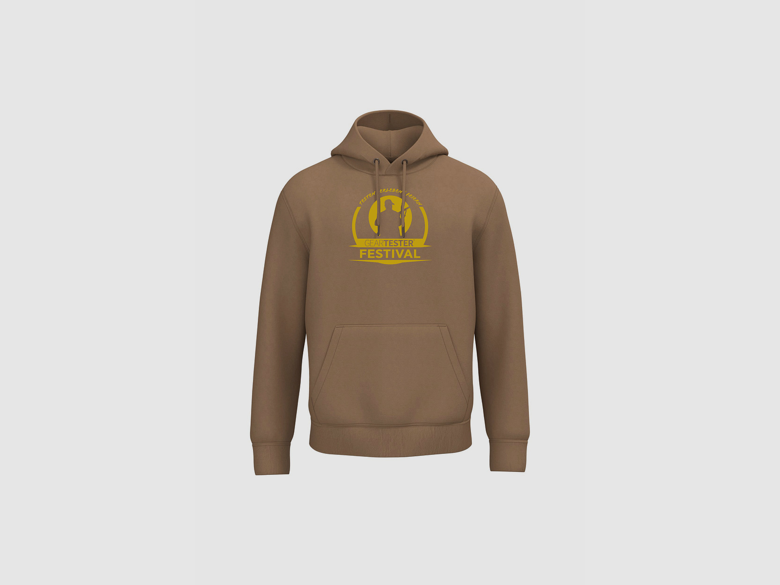 Geartester Festival Bio Hoodie, großes Logo