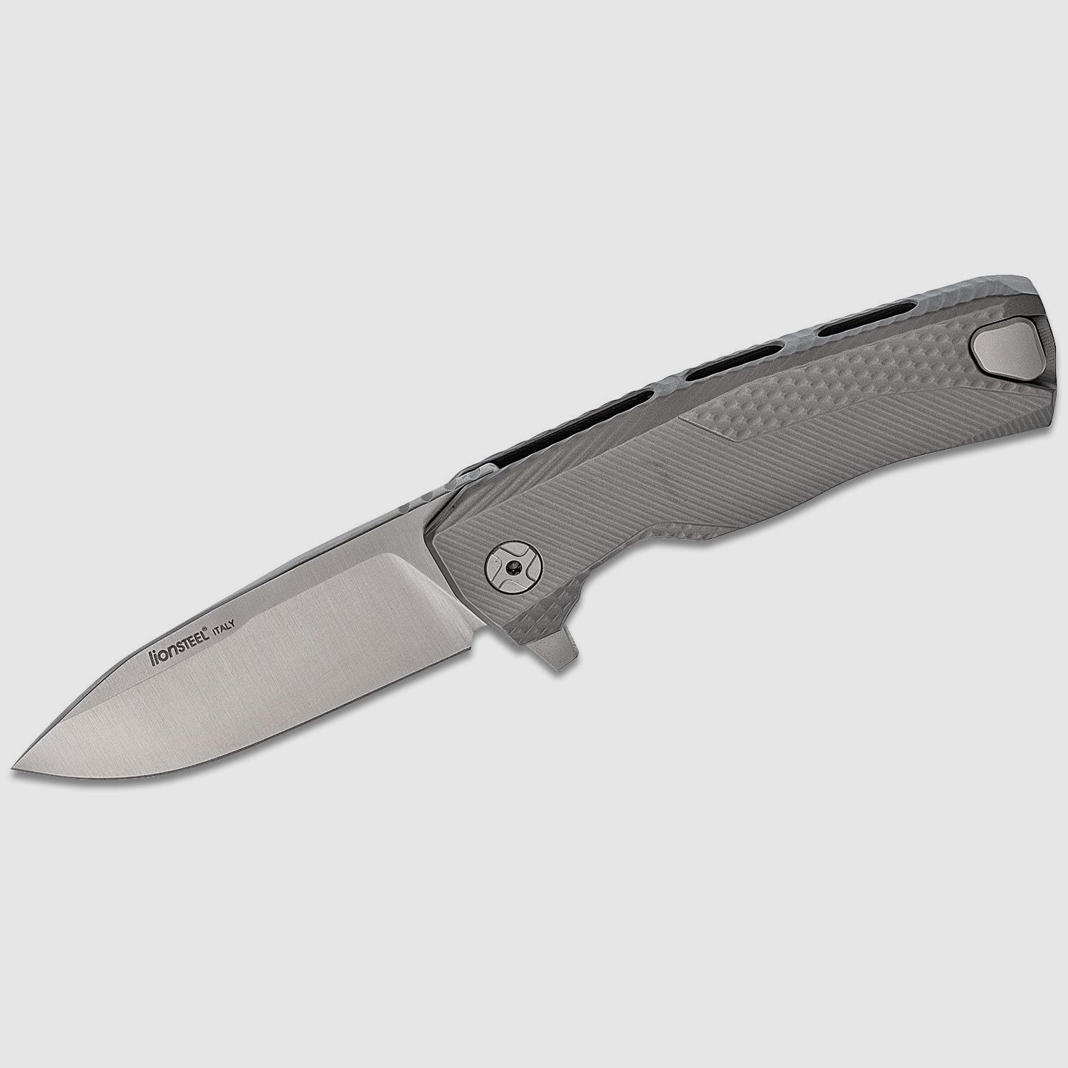 ROK G, M390 Satinklinge, grauer Titangriff | 97321