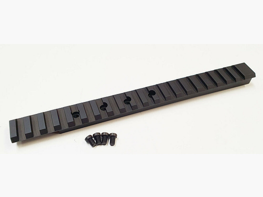 MHS Picatinny rail pour BERGARA BA 13, acier, noir mat bronzé, 210 mm de long, fabriqué en Allemagne