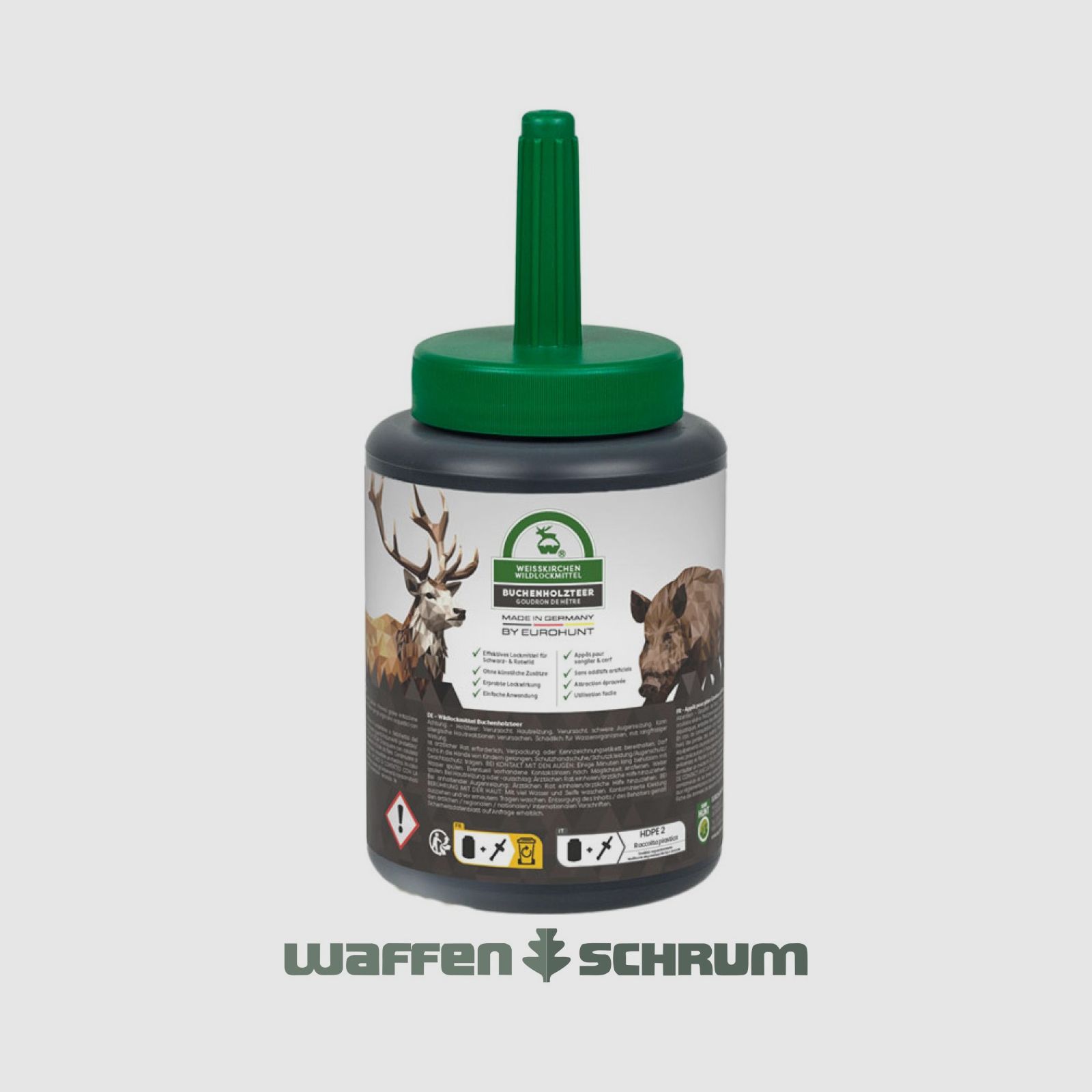 Eurohunt goudron de hêtre avec pinceau 500ml