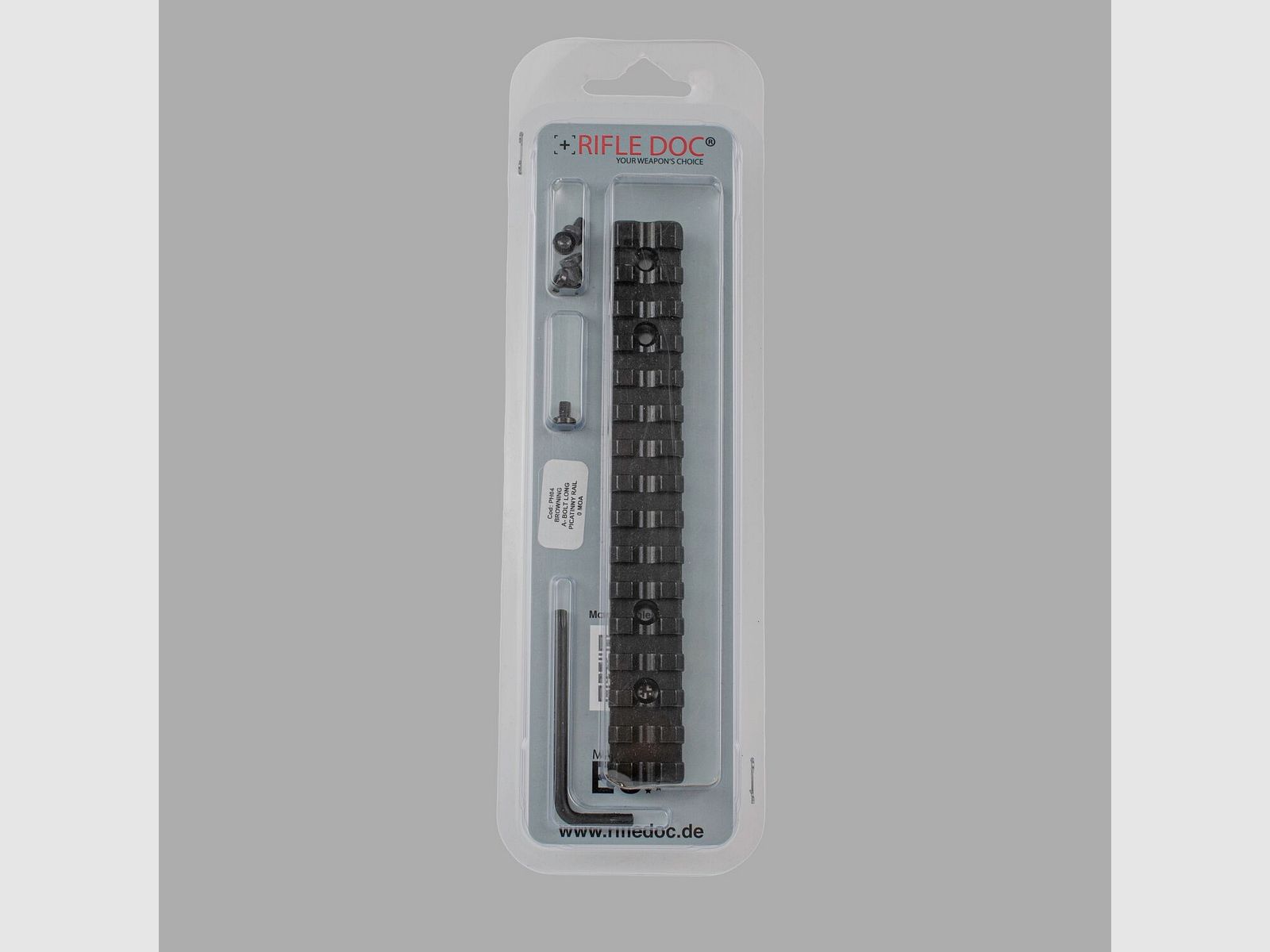 Rifle Doc Picatinny Weaver STAHL Schiene für BROWNING A-BOLT LA (Long Action) und EURO BOLT LA, Bild 5 von 7