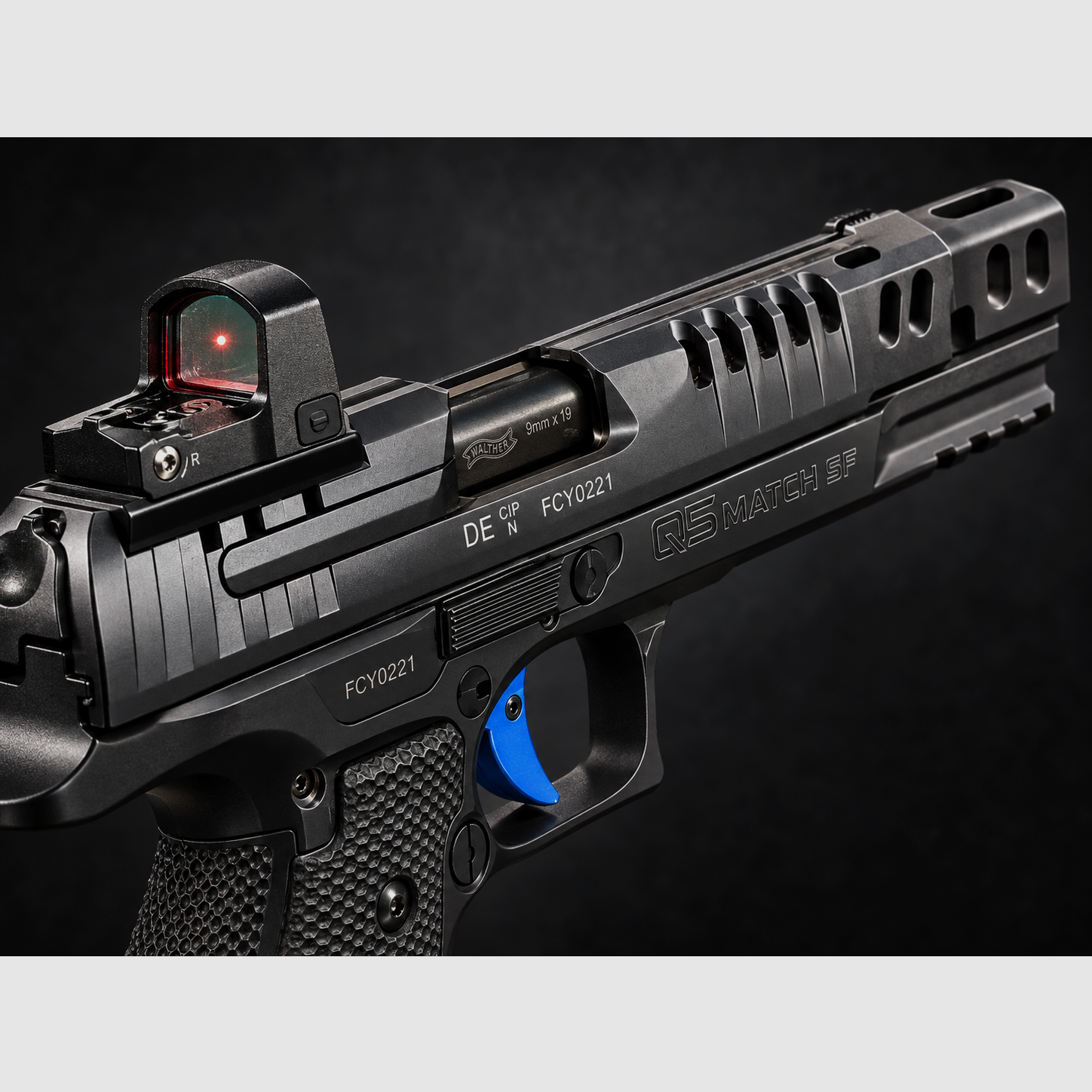 Walther Q5 Match Steel Frame 9mm | Vector Optics Red Dot | Zubehörpaket, Bild 4 von 5