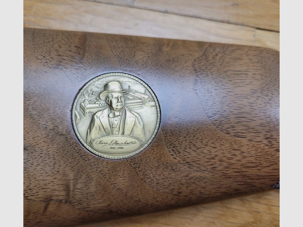 Winchester commemorativo "Oliver F. Winchester" 1894 – 20.000 esemplari – Quadrature superbe – 38-55Win – Scatola originale – Condizione TOP!, immagine 16 di 30