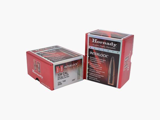 Hornady BULLETS .338/.338 225GR INTERLOCK SP – 100 szt.
