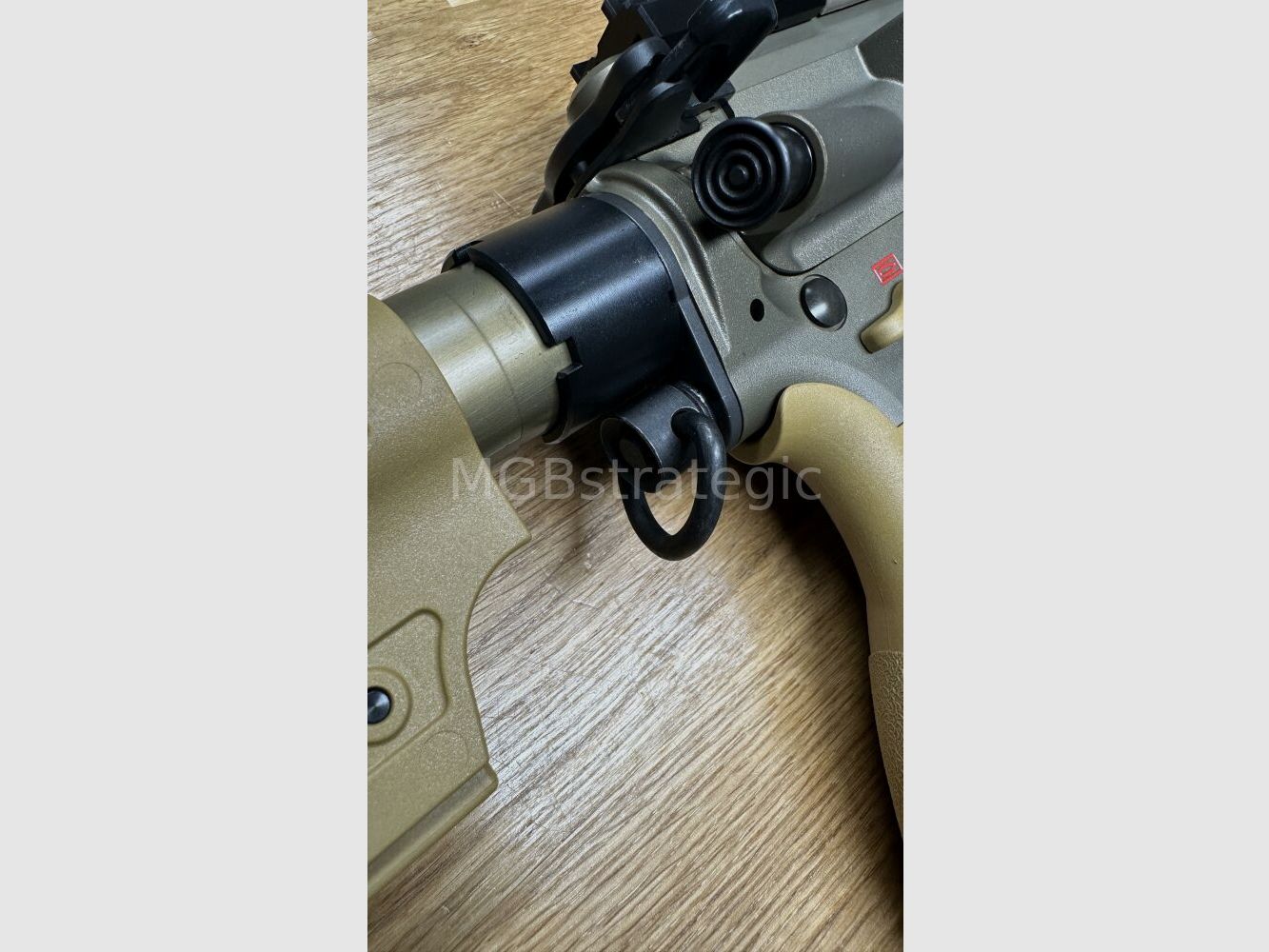 Heckler & Koch MR223 A3 Slim-Line 11" barrel - semi-automatic rifle .223Rem including ASE UTRA Dual 556-Short-QM2 Gen2 Cerakote FDE silencer - civilian version HK416 / G95K / G38 / with upgrades