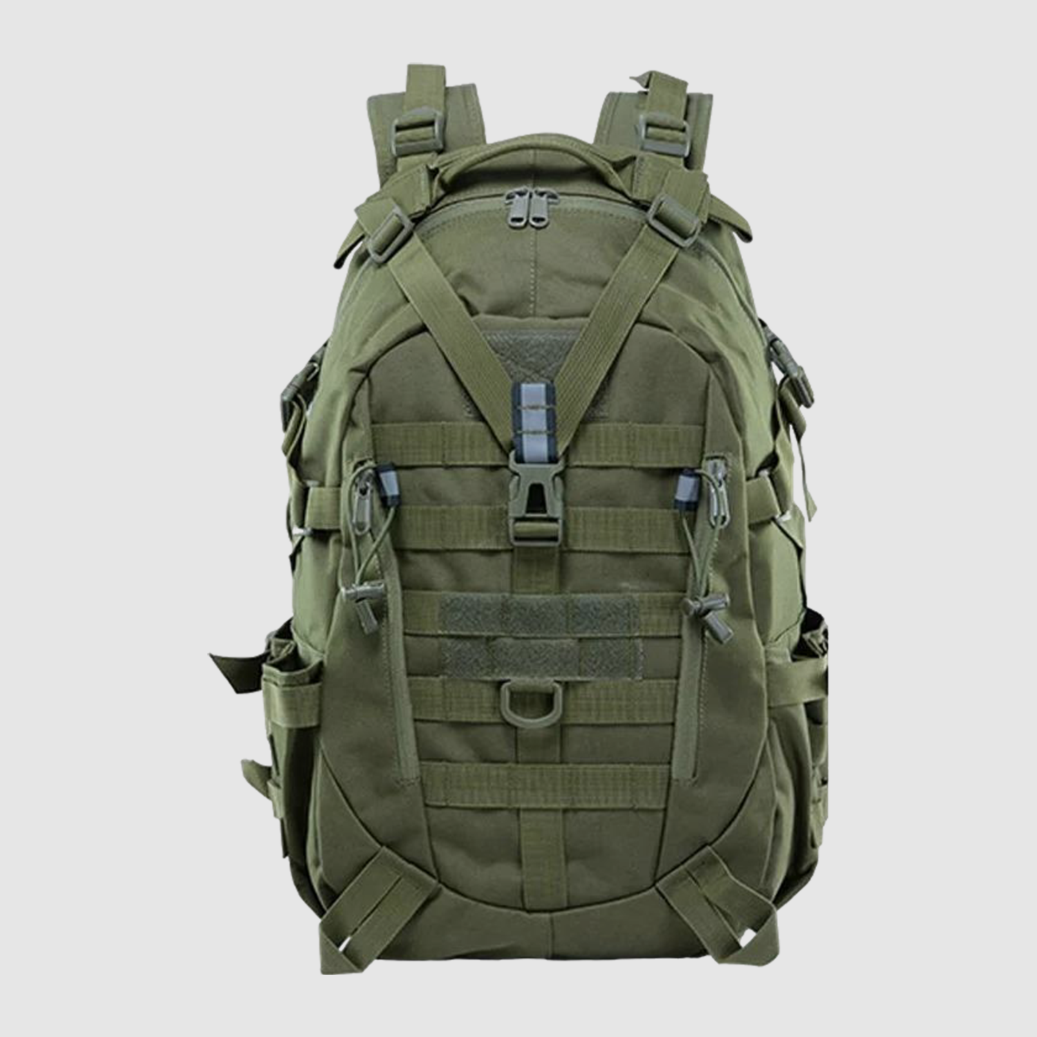 40L Men's Hiking Backpack with Molle System: Comfort, Organization, Safety for Every Outdoor Adventure (Green)