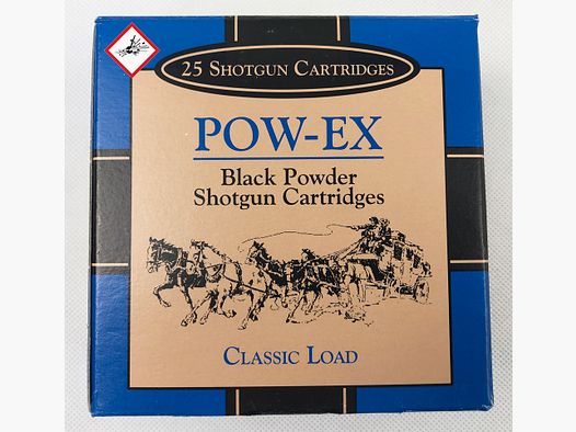 Pow-Ex Cartuccia a Vuoto in Polvere Nera 12/70