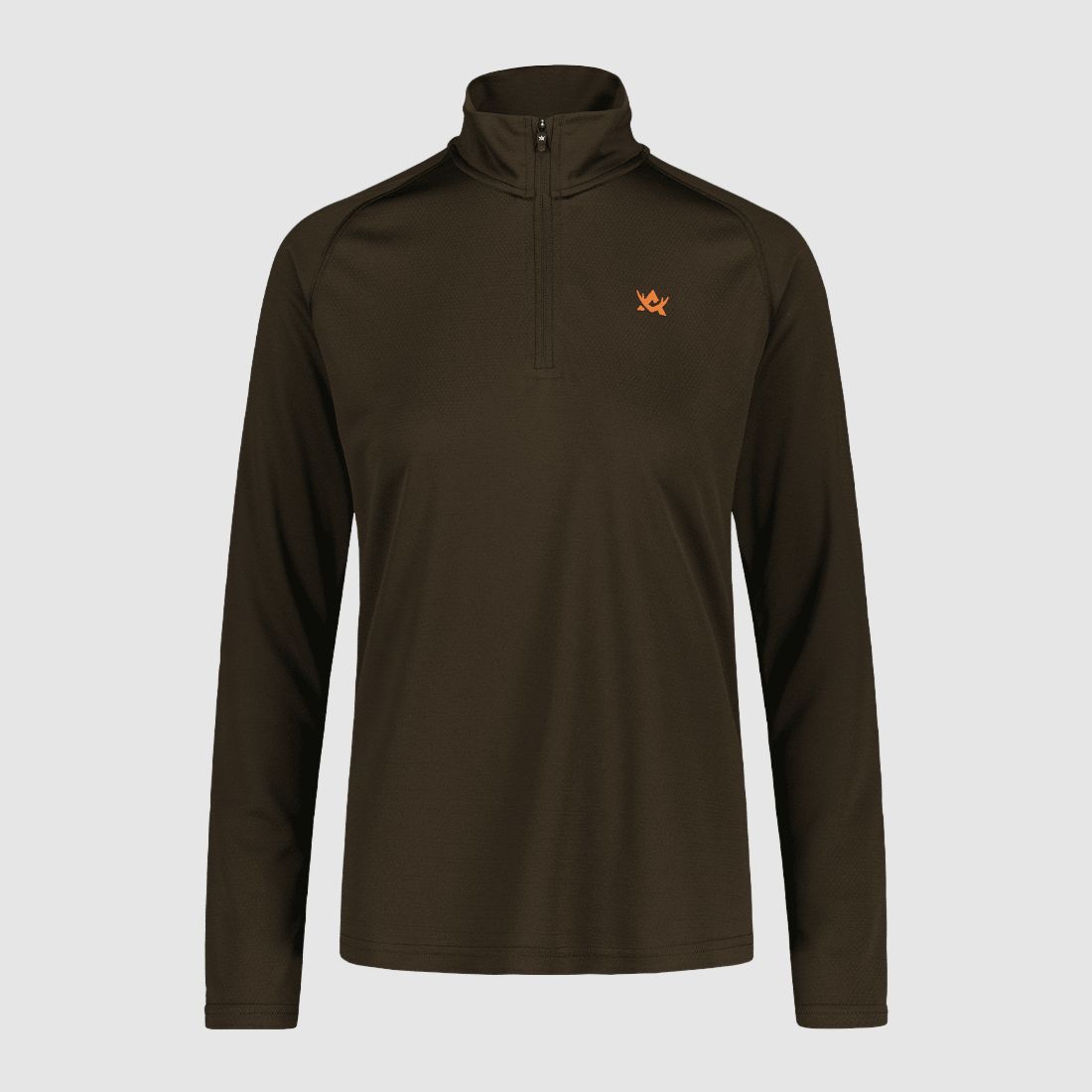 Alaska 1795 CoolDry Half-Zip Shirt Dames Bruin M