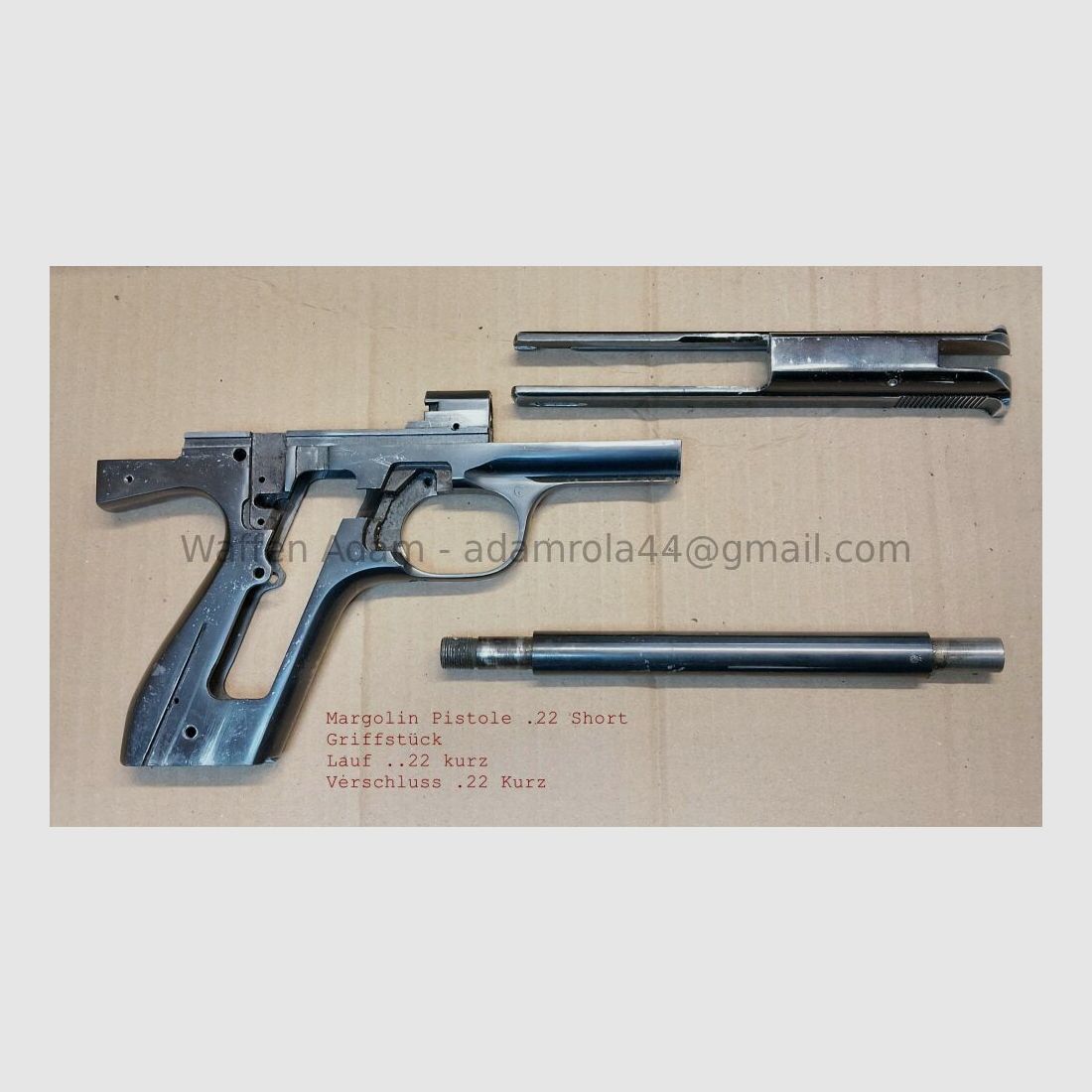 Pistola deportiva Baikal Margolin MZM, calibre 22lfB Sport