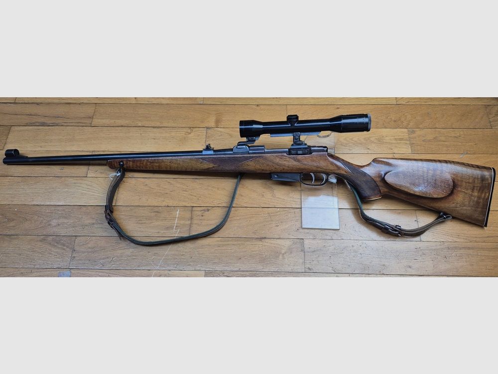 Sehr schöne Jagdgewehr Krico 700 Jagdmatch — Kal. .222 Rem — Herstellung Kriegeskorte in Stuttgart — Deutscher Stecher — Hensoldt Wetzlar Diatal 4X32 auf 100% Stahl-Turm-Montage — Sehr schöner Nussbaumholz hoher Grad — Exzellente Mechanik — Exzellenter Abzug — Sehr schöner Lauf fast neu – TBE/TBE+, Bild 28 von 38