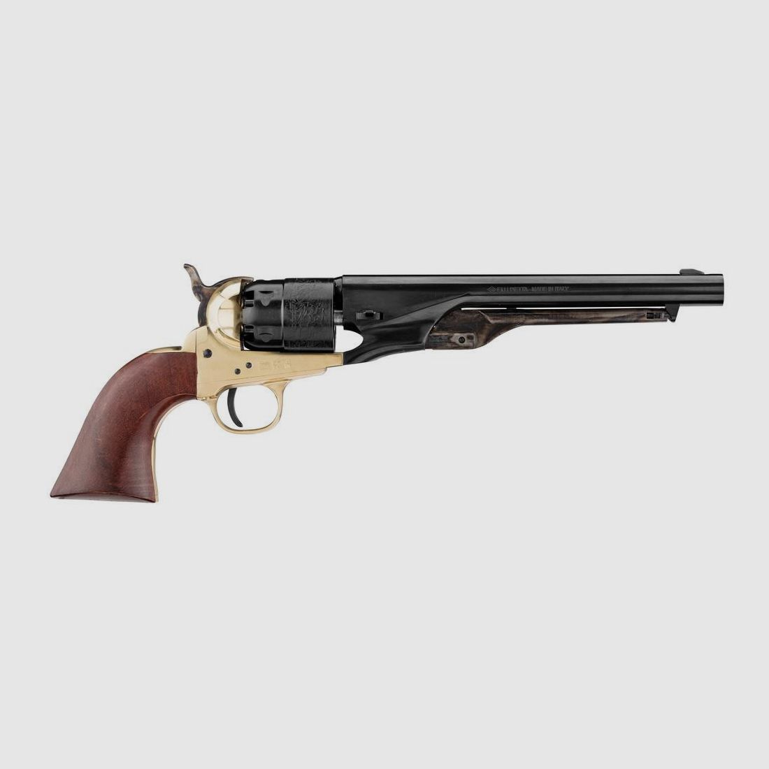 Colt 1860 Pietta Army Messing Revolver Kaliber .44 - Authentieke Replica - Nauwkeurige Details - Voor Collectie en Historisch Schieten, afbeelding 2 van 4