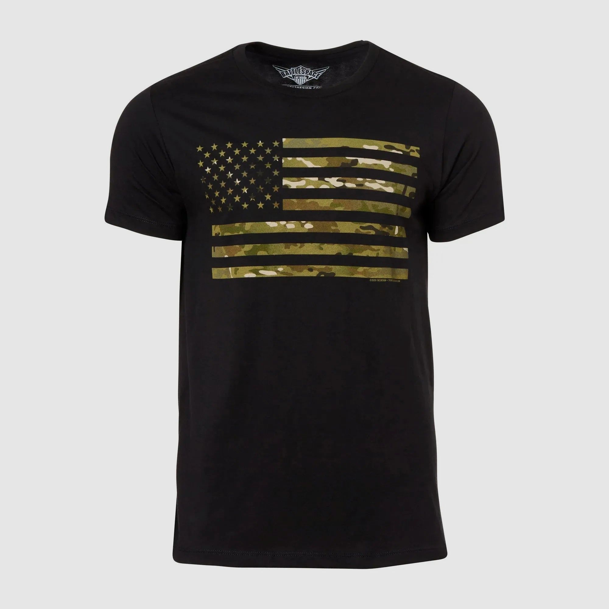 7.62 Design 7.62 Design T-Shirt Camo Flag Multicam schwarz