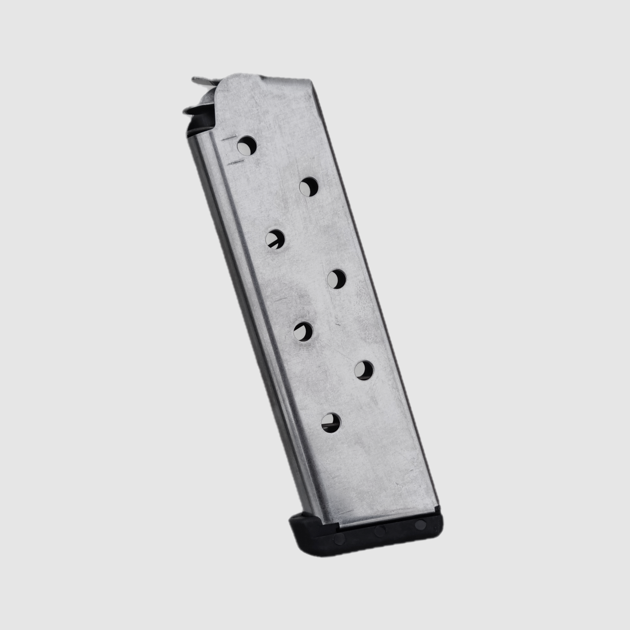 Cargador 1911 .45 ACP de acero, 8 cartuchos, acero inoxidable con Bumper Pad – Triple-K