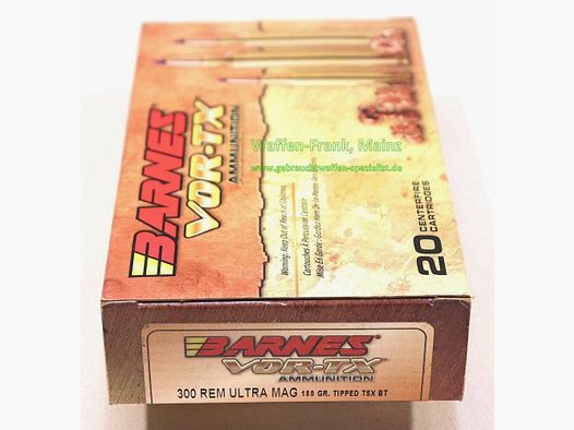 Barnes Bullets Nabojów Karabinowych VOR-TX .300Rem Ultra Mag