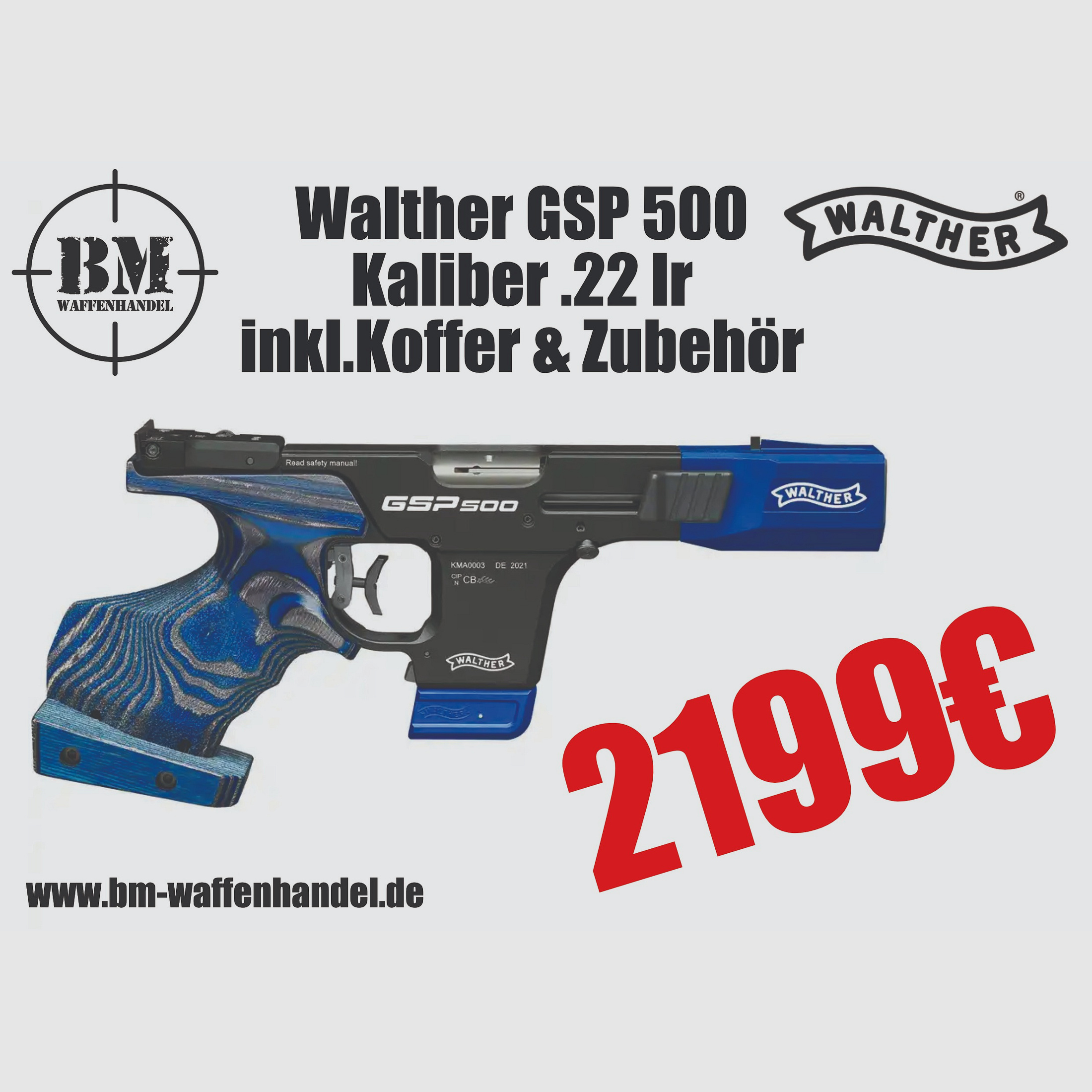 Walther GSP500 .22lr Matchpistole Sportpistole