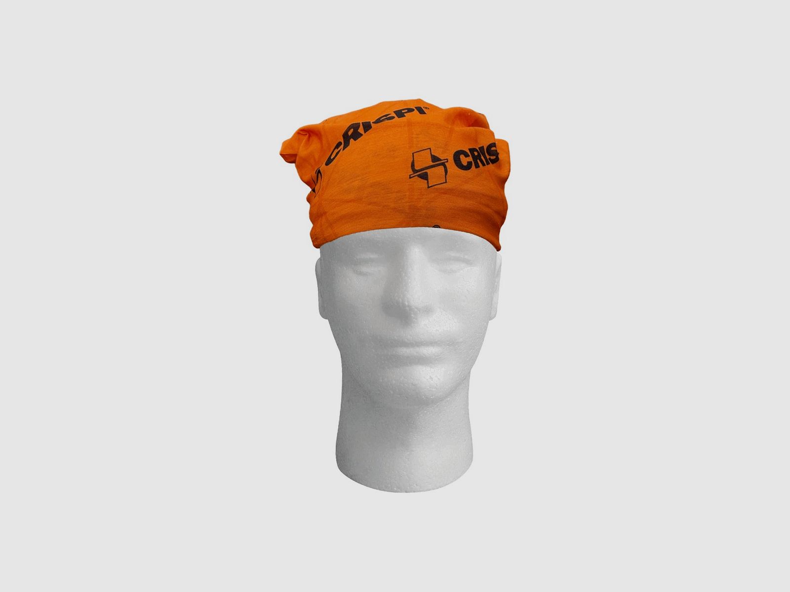 Multifunktionales Halstuch Crispi aus orangefarbenem Polyester, Bild 4 von 7