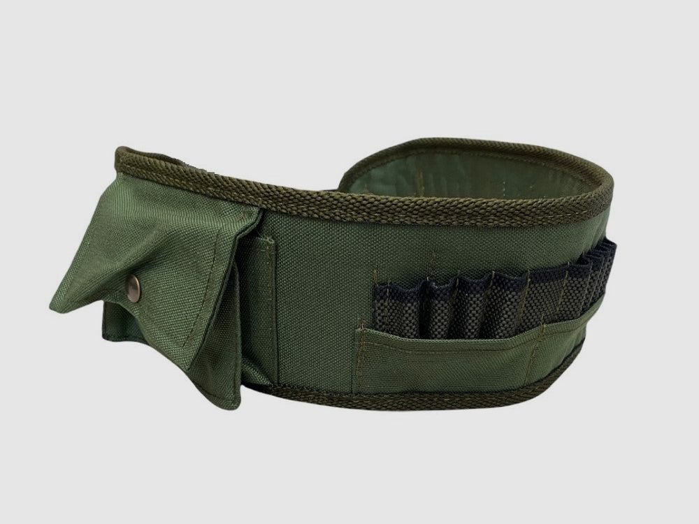 Rifle cartridge bag with green pouch 20 cells