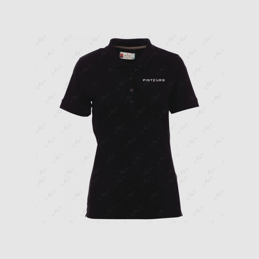 Dames Polo PISTEURS VENICE Korte Mouwen Zwart